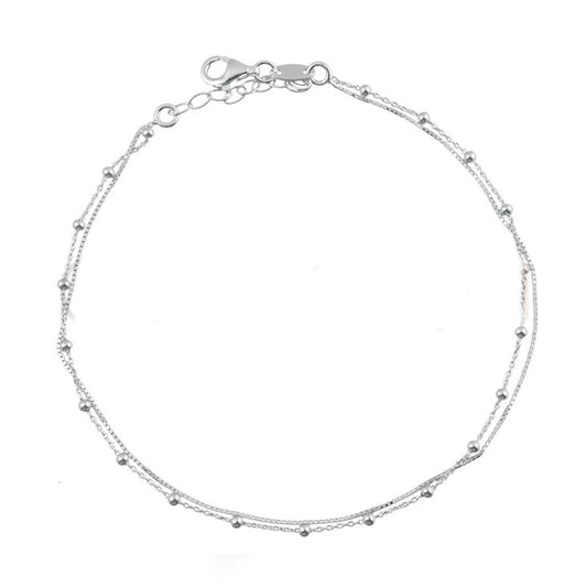 Lobolin Silver Anklet