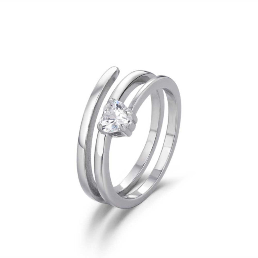 Meilé Silver Ring