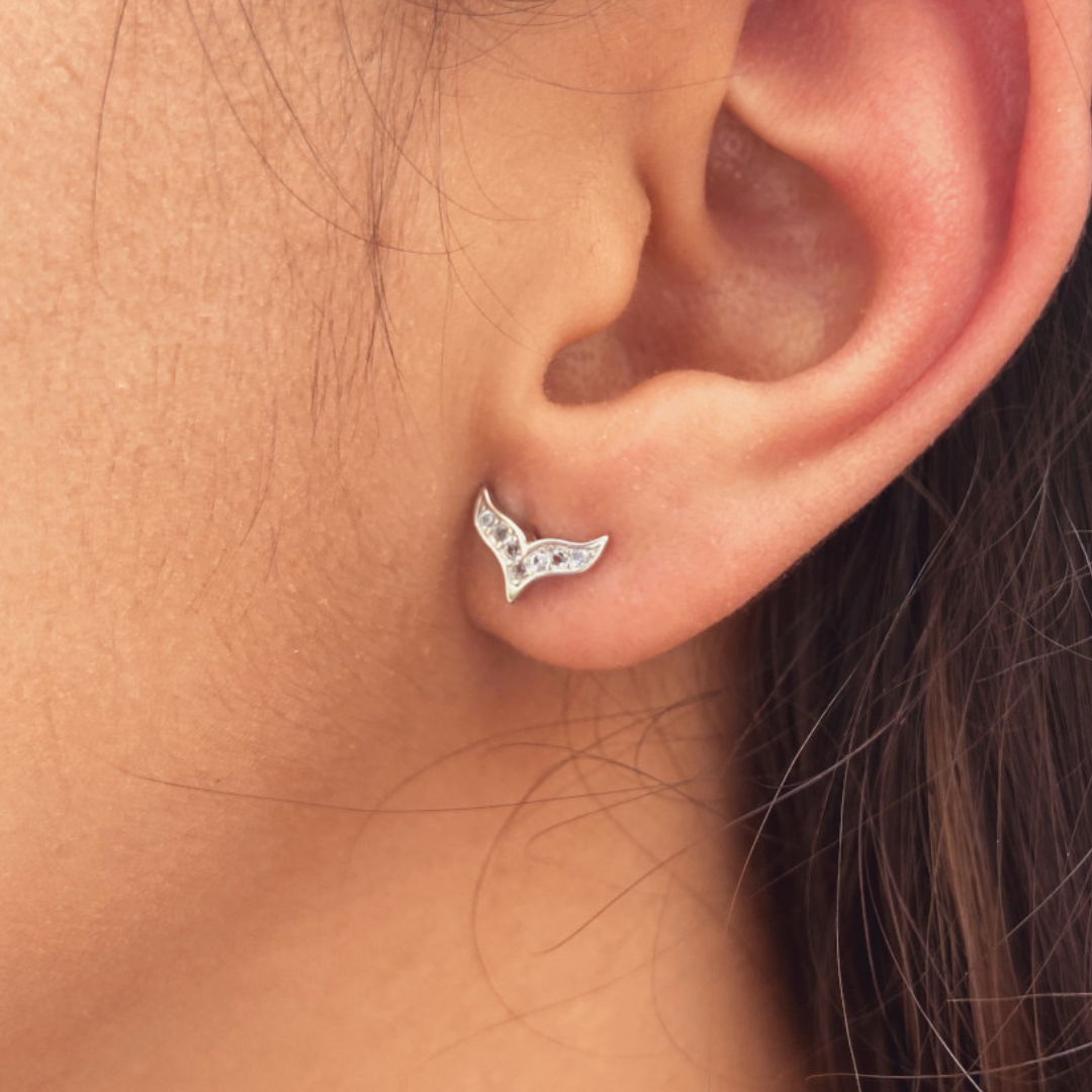 PENDIENTES DE PLATA ALETA