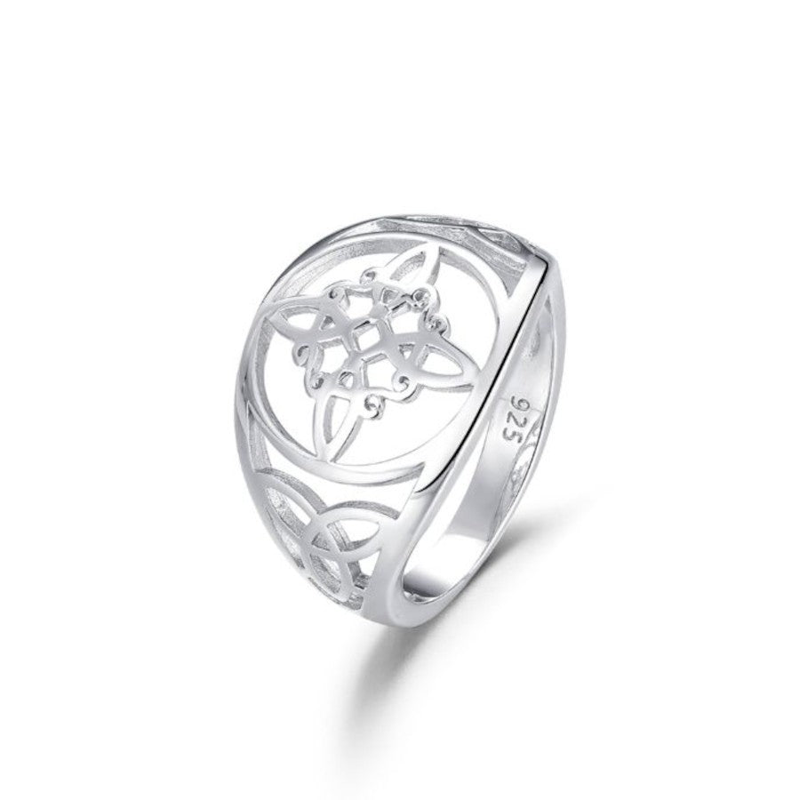 Silver Witch Knot Ring
