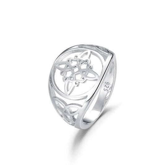 Silver Witch Knot Ring